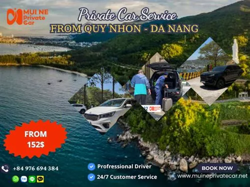 Private Car from Quy Nhon to Da Nang
